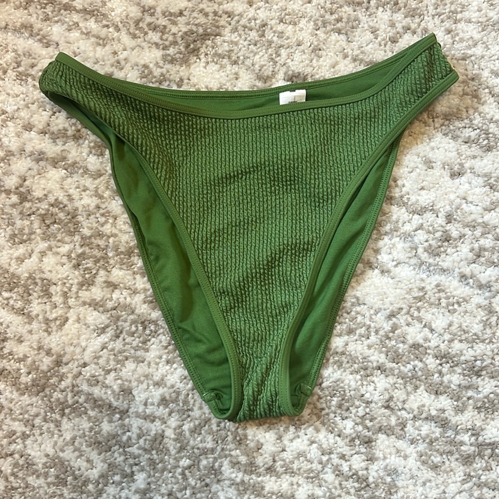 A&F mid rise high leg bikini bottoms